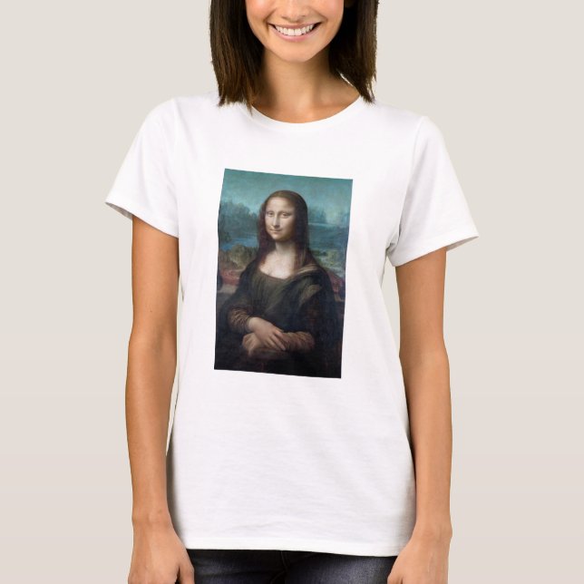 Mona Lisa Famous Visual Arts Leonardo da Vinci Pai T-Shirt (Front)