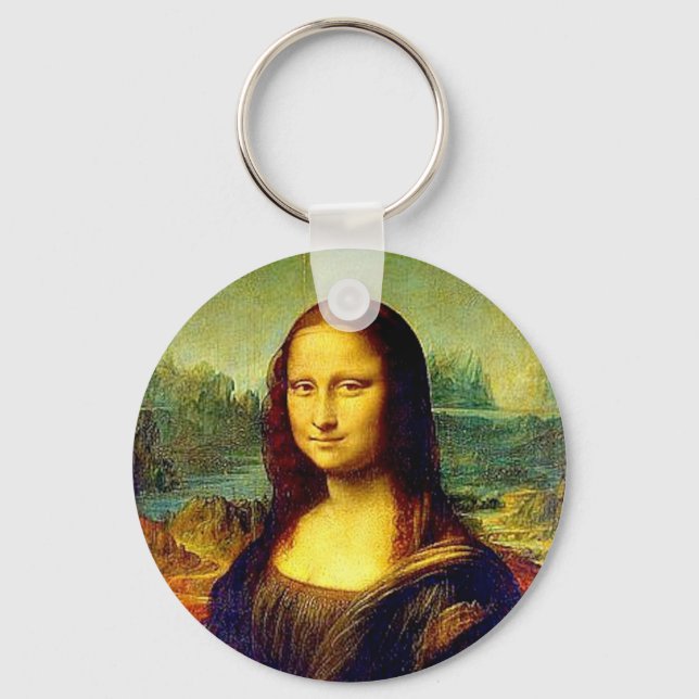 Mona Lisa, Fine Art by Da Vinci, Key Ring (Front)