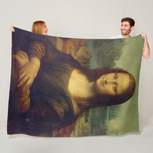 Mona Lisa Fleece Blanket