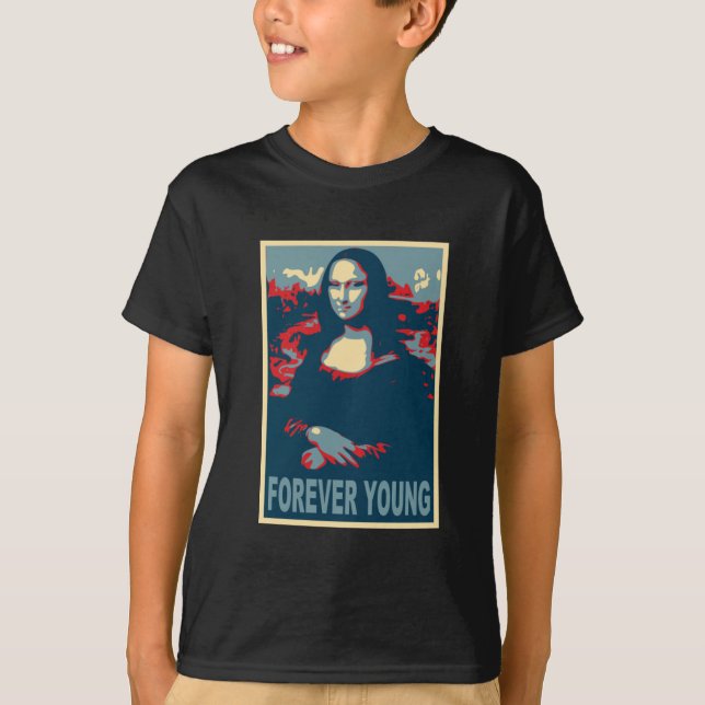 Mona Lisa Forever Young T-Shirt (Front)