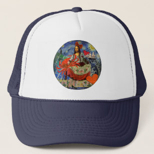 Mona Lisa Fun Whimsical Colourful  Trucker Hat