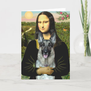 Mona Lisa - German Shepherd 12 Card
