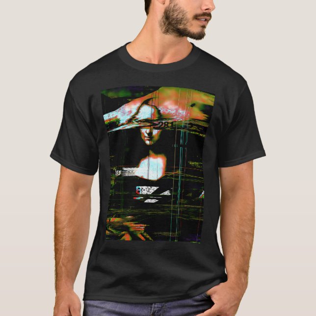 Mona Lisa Glitch T-Shirt (Front)