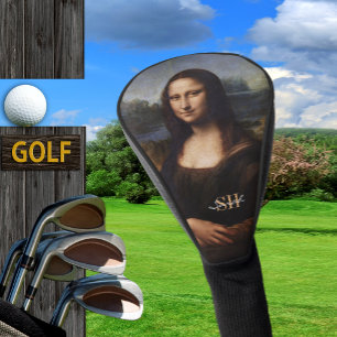 Mona Lisa Golf, monogrammed, Leonardo da Vinci Golf Head Cover