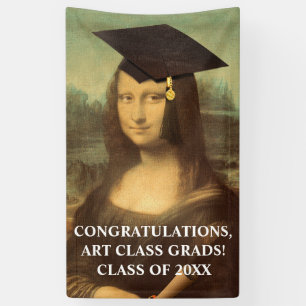 Mona Lisa Graduation Banner
