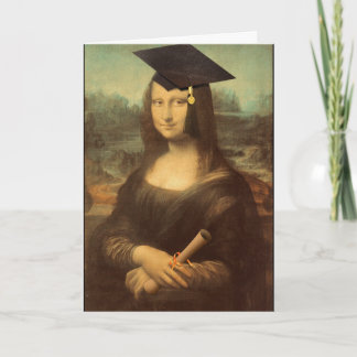 Mona Lisa Graduation Card