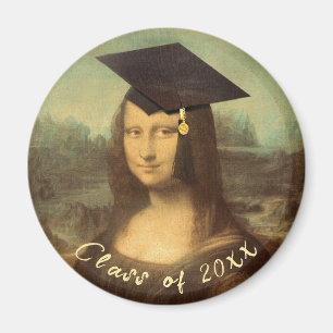 Mona Lisa Graduation Magnet