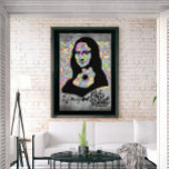 Mona Lisa Graffiti Street Art Pop Culture Poster<br><div class="desc">This artwork is showing a new version of the famous Mona Lisa of Leonardo Da Vinci. The usage of graffiti and street art style was to give a stylish and trendy aspect to the art. The Multi Colour pattern background gave a nice contrast with the black of the remaining of...</div>