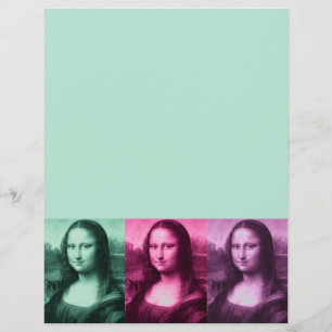 Mona Lisa Green Pink Purple