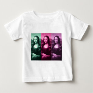 Mona Lisa Green Pink Purple Baby T-Shirt