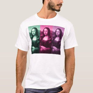Mona Lisa Green Pink Purple T-Shirt