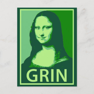 Mona Lisa Grin Postcard