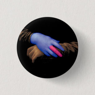 Mona Lisa hands by Fred Wilder 3 Cm Round Badge