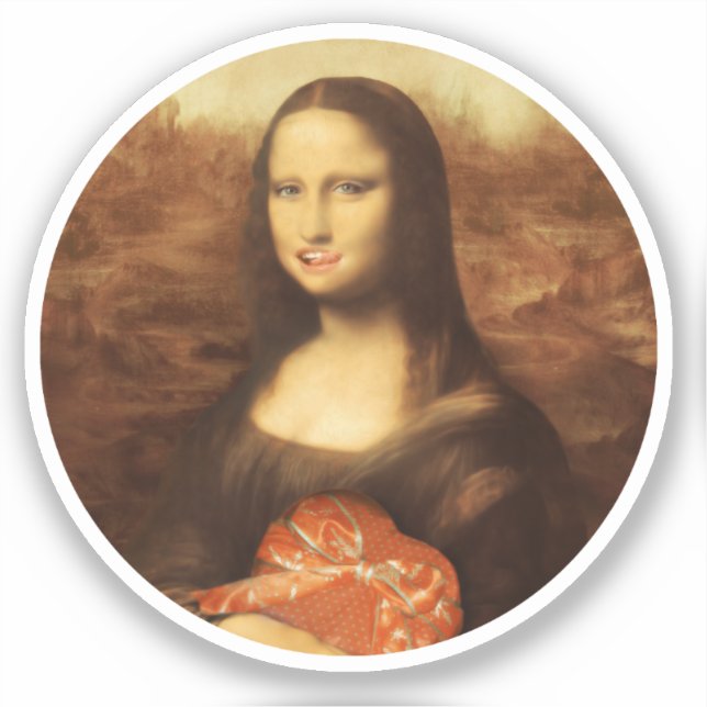 Mona Lisa Heart Valentine's Day Kiss (Front)