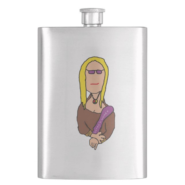 Mona Lisa Hip Flask (Front)