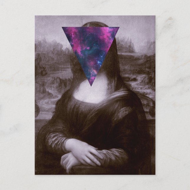Mona lisa hipster postcard (Front)