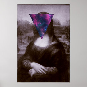 Mona lisa hipster. poster