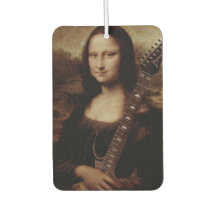 Mona Lisa holding a guitar (Guitarist) Guitar love