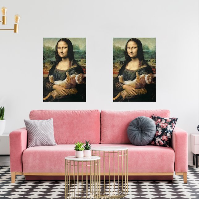 Mona Lisa holding her Cat (Livingroom)