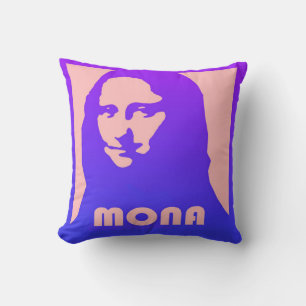 Mona Lisa In Pop Art Design and style Cushion