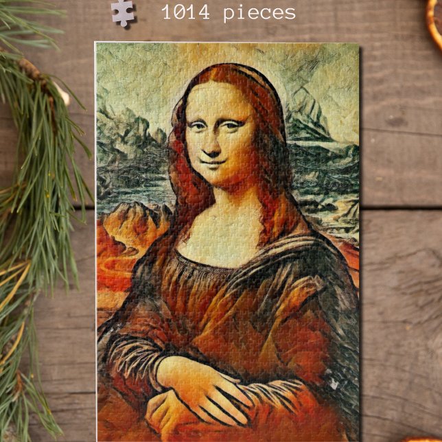 Mona Lisa in warm  colours Jigsaw Puzzle (Creator Uploaded)