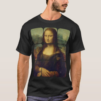 Mona Lisa Italian Renaissance Artist Painting Geom T-Shirt
