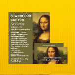 Mona Lisa, Leonardo Da Vinci, Art Supplies Store Flyer<br><div class="desc">Mona Lisa,  Leonardo Da Vinci,  Art Supplies Store Advertising Flyer by The Business Card Store.</div>