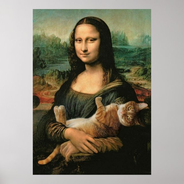 mona lisa, leonardo da vinci, classic art, renaiss poster (Front)