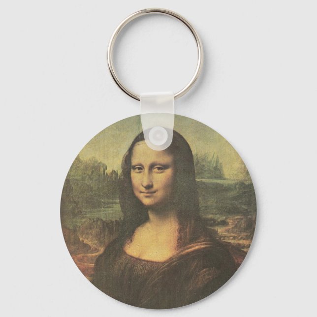 Mona Lisa Leonardo da Vinci Fine Art Key Ring (Front)