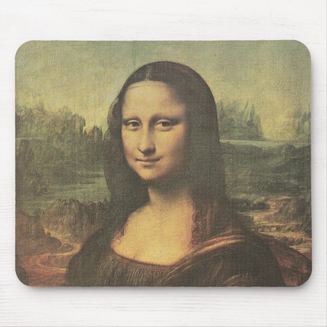 Mona Lisa Leonardo da Vinci Fine Art Mouse Mat (Front)