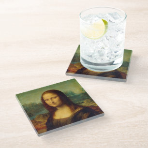 Mona Lisa   Leonardo da Vinci Glass Coaster