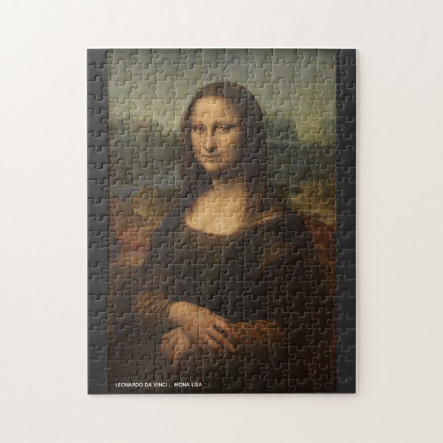 Mona Lisa Leonardo Da Vinci Jigsaw Puzzle (Vertical)