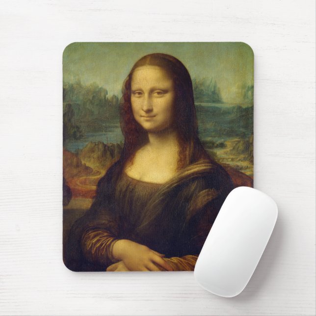 Mona Lisa | Leonardo da Vinci Mouse Mat (With Mouse)