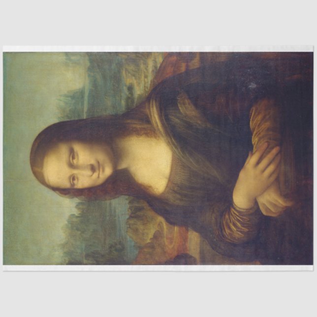 Mona Lisa, Leonardo da Vinci Tissue Paper (Front)