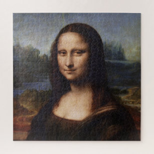 Mona Lisa & Leonardo da Vinci /vintage Italy Jigsaw Puzzle