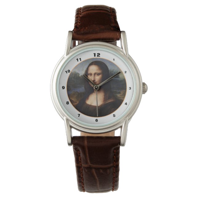Mona Lisa & Leonardo da Vinci /vintage Italy Watch (Front)