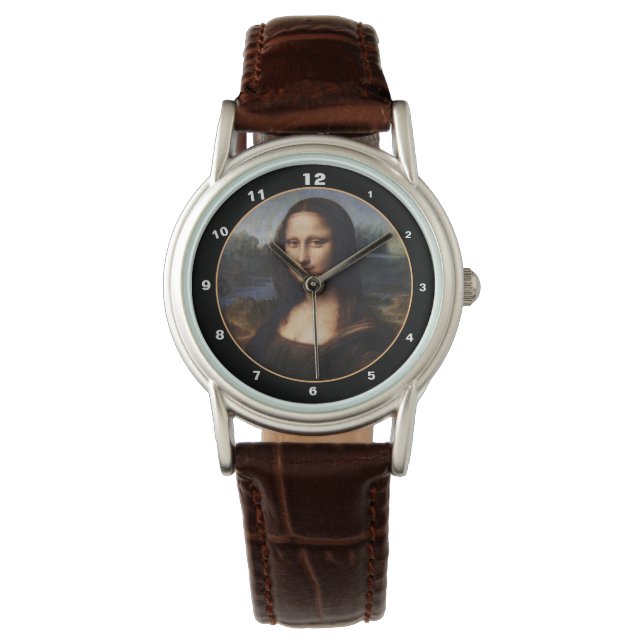 Mona Lisa & Leonardo da Vinci /vintage Italy Watch (Front)