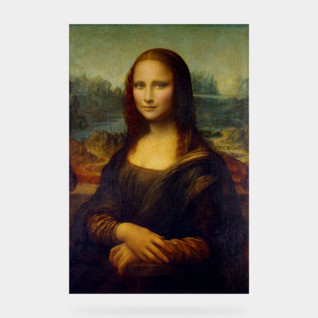 Mona Lisa Leonardo France Acrylic Sign (Front)