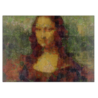 Mona Lisa Lettuce Fine Art Vegan Spoof Cutting Board