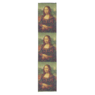 Mona Lisa Lettuce Fine Art Vegan Spoof Short Table Runner