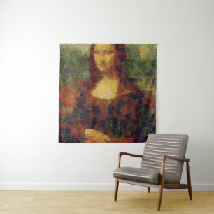 Mona Lisa Lettuce Fine Art Vegan Spoof  Tapestry