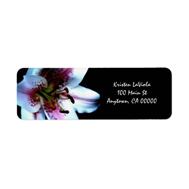 Mona Lisa Lily Address Label (Front)