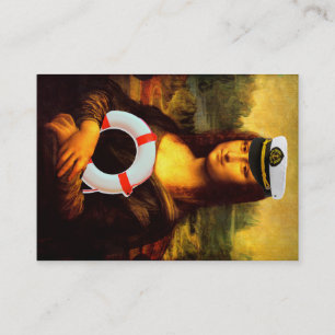 Mona Lisa Loves Boats Business Card