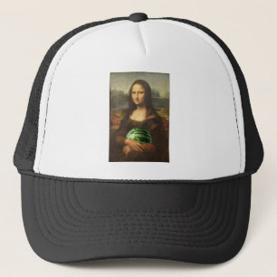 Mona Lisa Loves Watermelons Trucker Hat