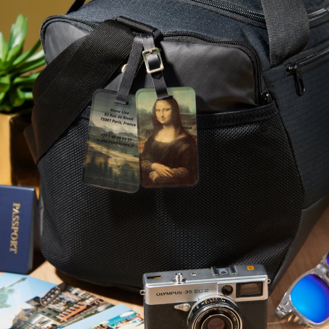 Mona Lisa Luggage Tag (Front & Back)