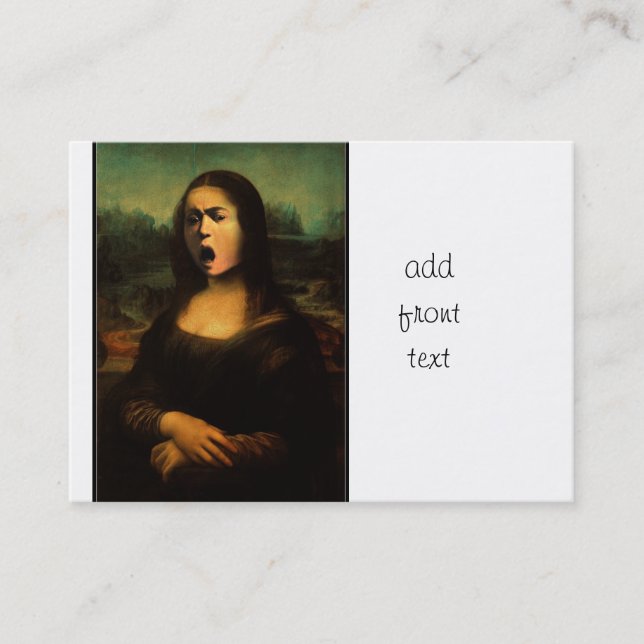 Mona Lisa Medusa Caravaggio Business Card (Front)