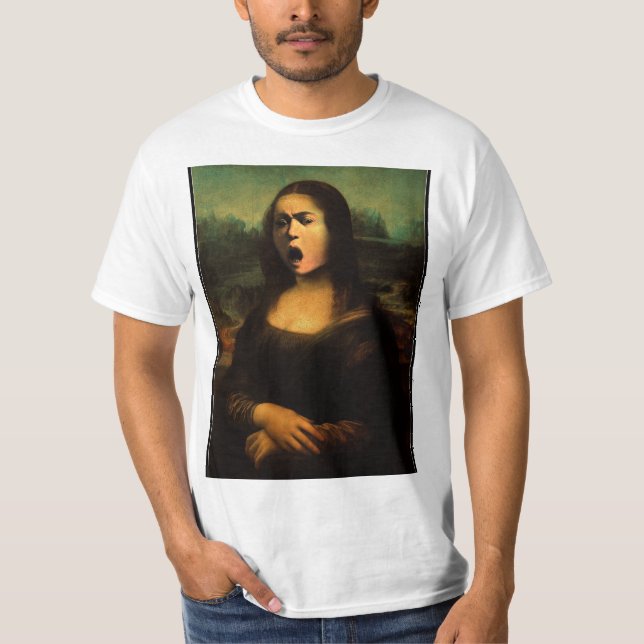 Mona Lisa Medusa Caravaggio T-Shirt (Front)