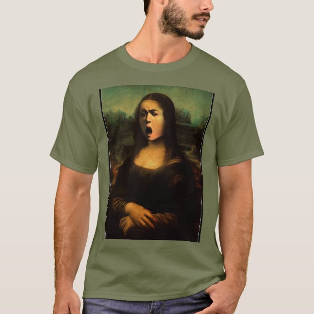 Mona Lisa Medusa Caravaggio T-Shirt (Front)