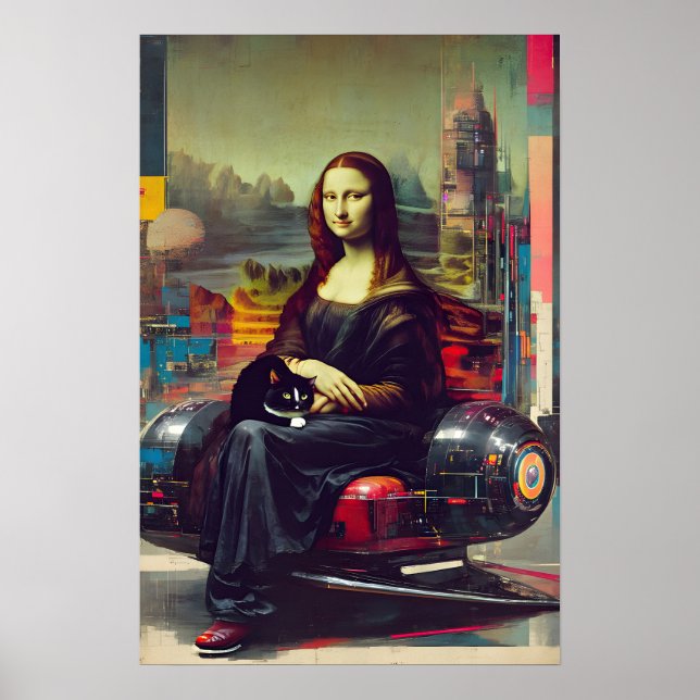 Mona Lisa Meme Pop Art  Poster (Front)