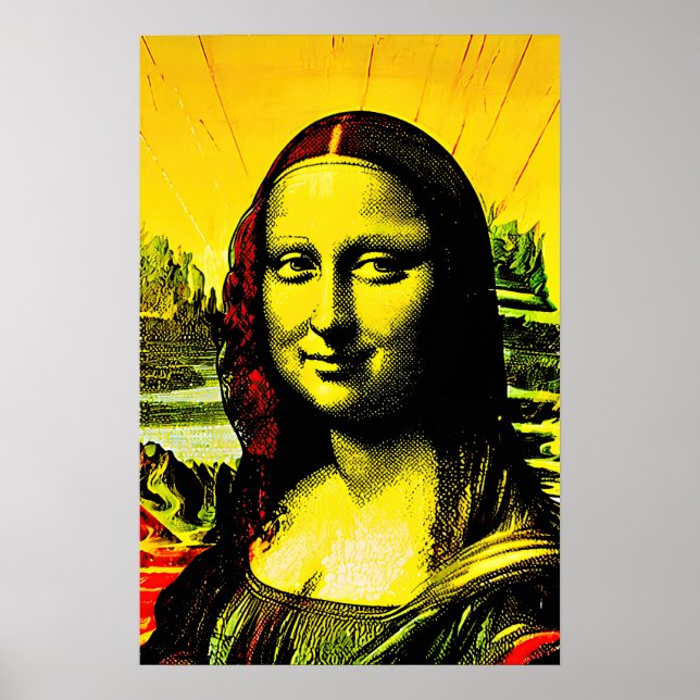 Mona Lisa Meme Pop Art  Poster (Front)